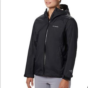 Columbia Women’s Rain Jacket, Black, Size Small